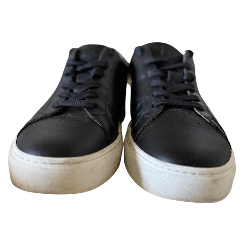 Greats Brooklyn Royale Black Leather Lace Up Low Top Sneakers Men’s Size 10